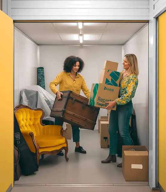 Client Kostok préparant son stockage